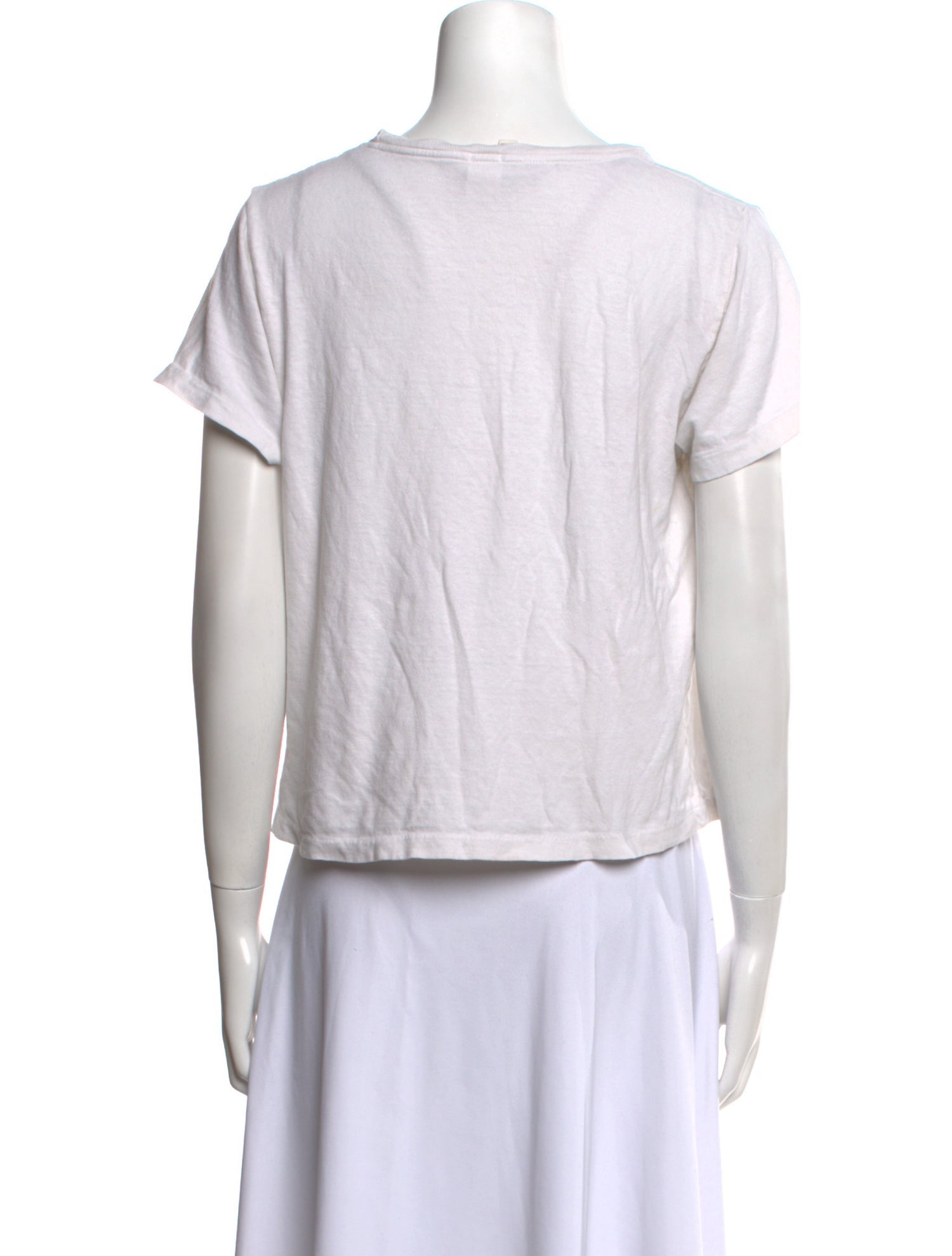 Re/Done x Hanes Graphic Print Crew Neck T-Shirt